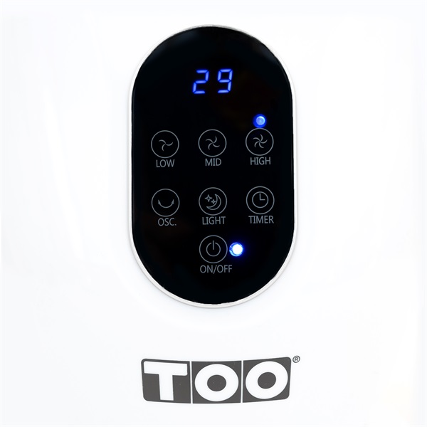 TOO FANB-50-101-W fehér lapát nélküli ventilátor (Újracsomagolt)