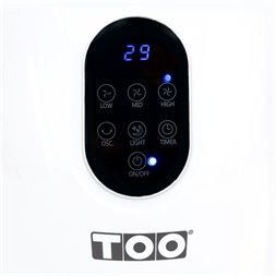 TOO FANB-50-101-W fehér lapát nélküli ventilátor (Újracsomagolt)