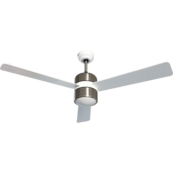 TOO FANC-120-333-W fali kapcsolós mennyezeti ventilátor LED világítással, 120 cm (Újszerű)