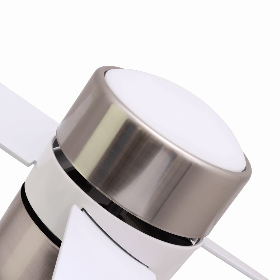 TOO FANC-120-333-W fali kapcsolós mennyezeti ventilátor LED világítással, 120 cm