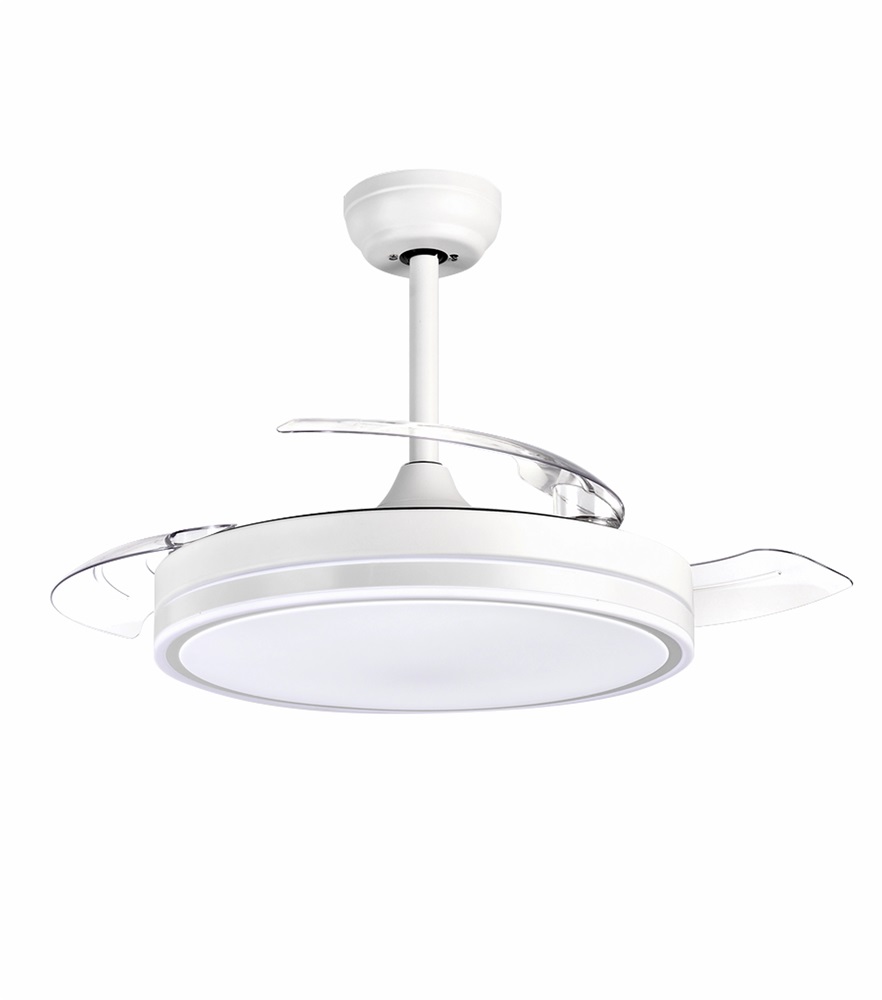 TOO FANC-150-30 W BORA mennyezeti ventilátor LED világítással, rejtett lapátokkal, ultra csendes BLDC motorral