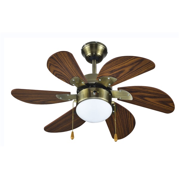 TOO FANC-76-310-WOOD mennyezeti ventilátor LED világítással 76cm (Újszerű)