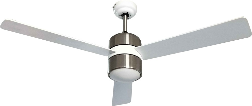 TOO FANC-120-333-W fali kapcsolós mennyezeti ventilátor LED világítással, 120 cm