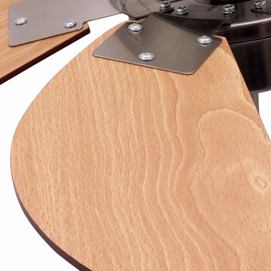 TOO FANC-76-300-WOOD mennyezeti ventilátor LED világítással (Újszerű)