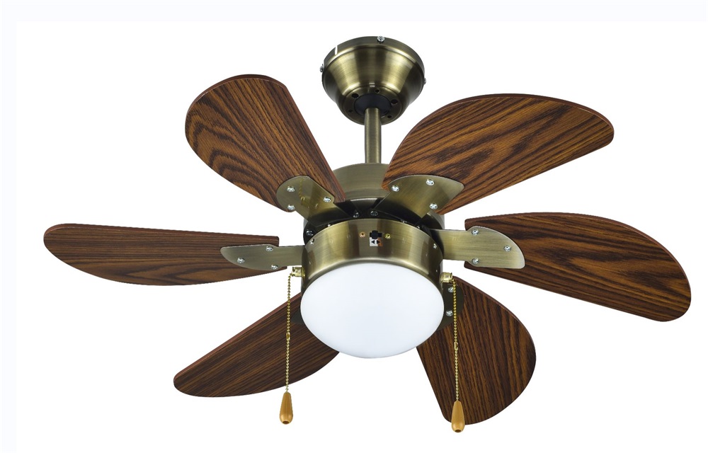 TOO FANC-76-310-WOOD mennyezeti ventilátor LED világítással 76cm