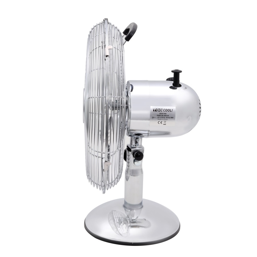 TOO FAND-30-300-M ezüst, 30 cm, sebességfokozat száma:3, 35 W, asztali ventilátor (Újszerű)