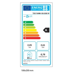 TOO FANM-100-2050 W ALASKA mobil klíma, hűt, távirányító, beépítő keret, 2050W (Újszerű)