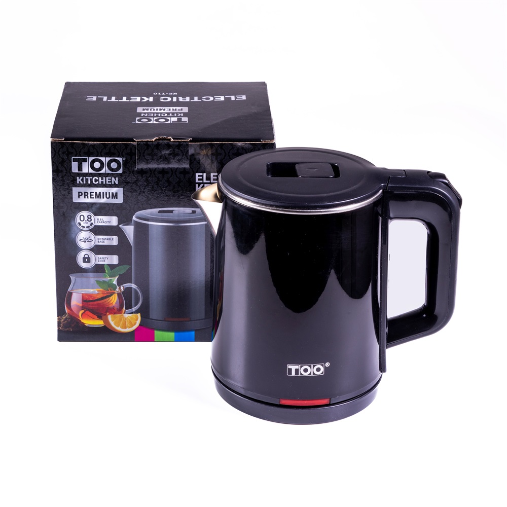 TOO KE-710 0,8L-es fekete prémium vízforraló (Használt - A)