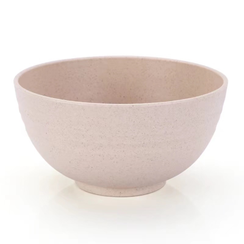 TOO KT-104 5db-os vegyes színekben búzaszalma műanyag tál szett, 13.5×6.5 cm (Újszerű)