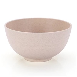 TOO KT-105 5db-os vegyes színekben búzaszalma műanyag tál szett, 15×7 cm (Újszerű)