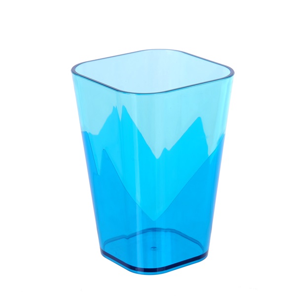 TOO KT-148-BL 600ml-es duplafalú, négyszögletes műanyag pohár (Használt - A)