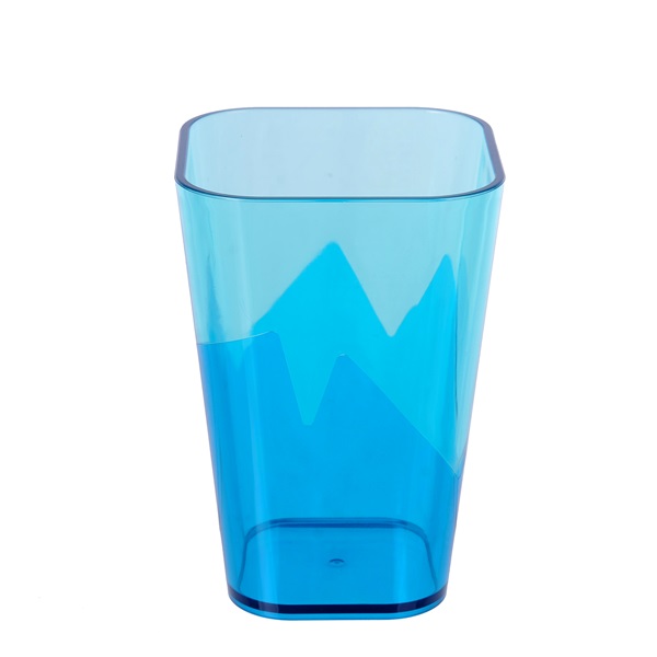 TOO KT-148-BL 600ml-es duplafalú, négyszögletes műanyag pohár (Használt - A)