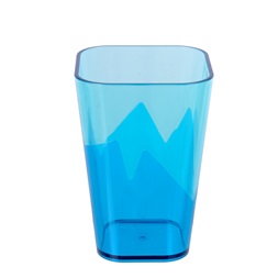 TOO KT-148-BL 600ml-es duplafalú, négyszögletes műanyag pohár (Használt - A)