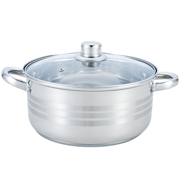 TOO KT-216 4 L-es fazék/lábas fedővel, 22cm-es konyhai rozsdamentes edény