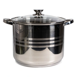 TOO LP-7170-13L prémium rozsdamentes edény 13,3 liter fazék/lábas+fedő 28 x 22cm