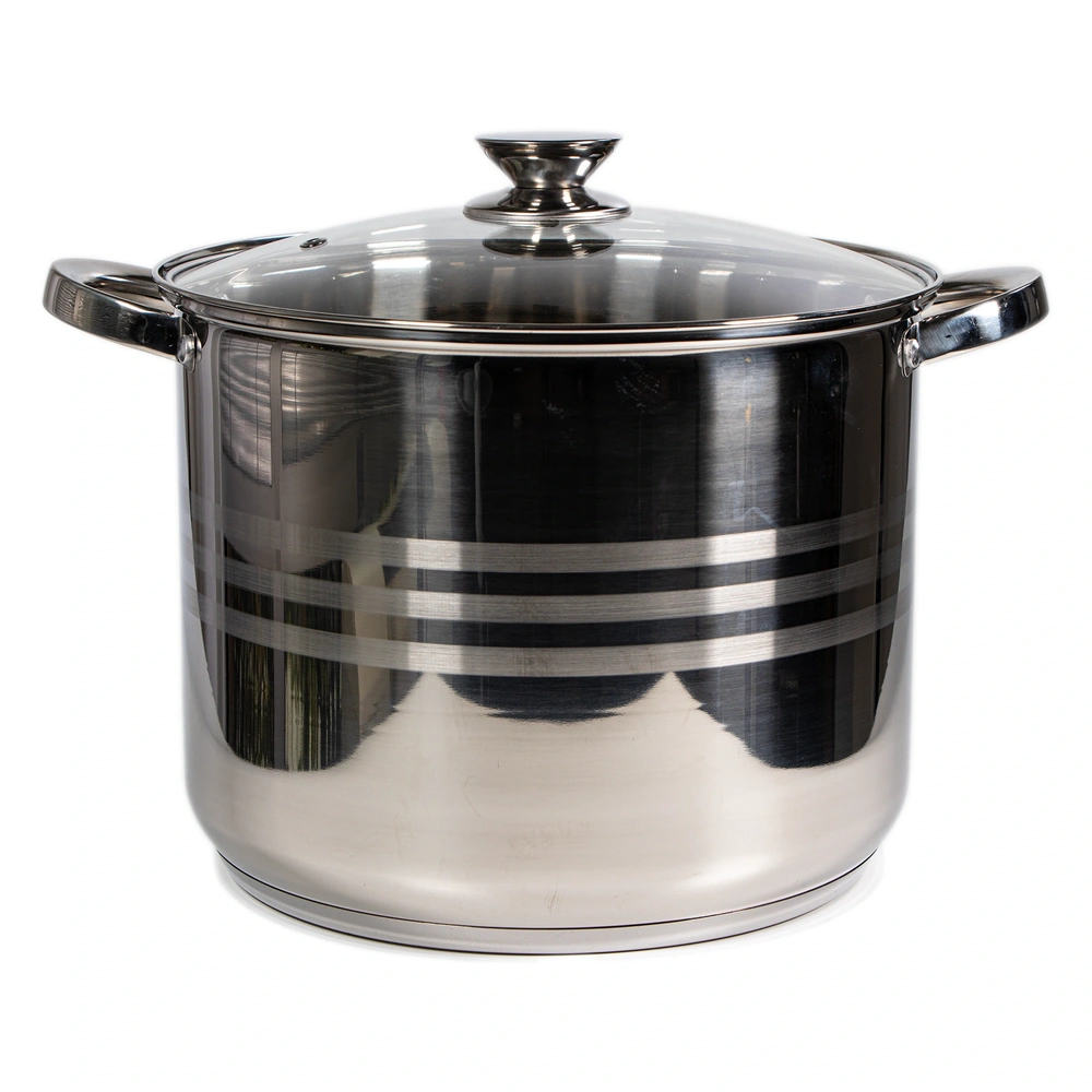 TOO LP-7170-13L prémium rozsdamentes edény 13,3 liter fazék/lábas+fedő 28 x 22cm