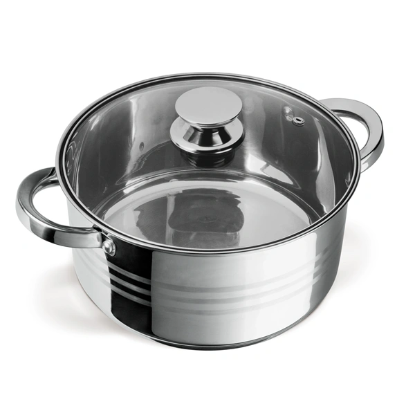 TOO LP-7170 prémium rozsdamentes 6 darabos edénykészlet, 7,2 liter+10 liter+13,3 liter fazék/lábas+fedők