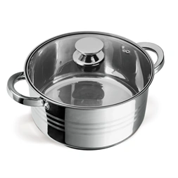 TOO LP-7170 prémium rozsdamentes 6 darabos edénykészlet, 7,2 liter+10 liter+13,3 liter fazék/lábas+fedők