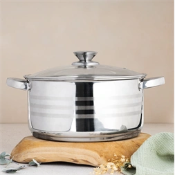 TOO LP-7170 prémium rozsdamentes 6 darabos edénykészlet, 7,2 liter+10 liter+13,3 liter fazék/lábas+fedők