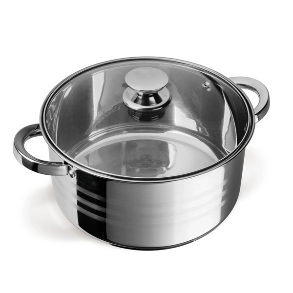 TOO LP-7170 prémium rozsdamentes 6 darabos edénykészlet, 7,2 liter+10 liter+13,3 liter fazék/lábas+fedők