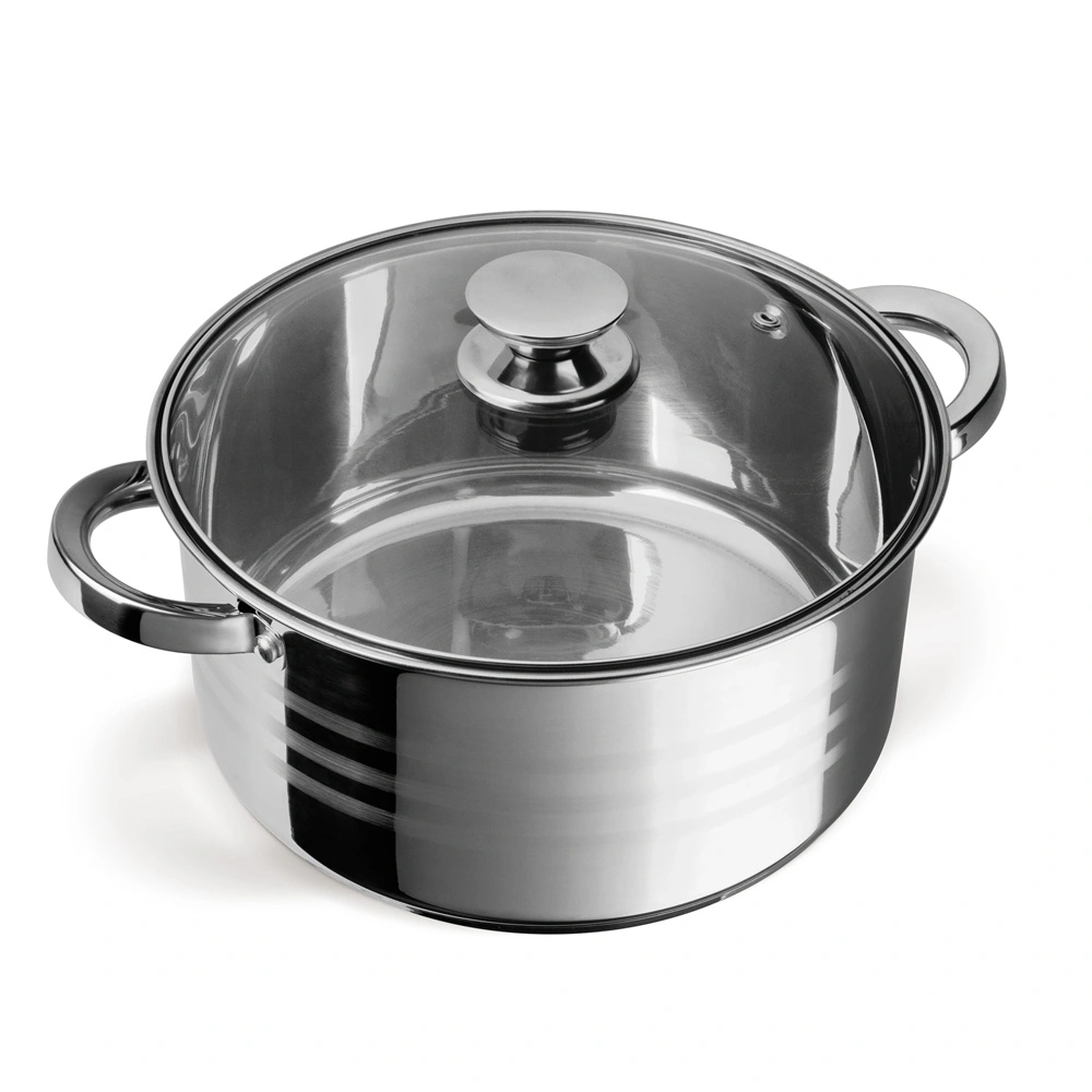 TOO LP-7170 prémium rozsdamentes 6 darabos edénykészlet, 7,2 liter+10 liter+13,3 liter fazék/lábas+fedők