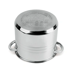 TOO LP-7170 prémium rozsdamentes 6 darabos edénykészlet, 7,2 liter+10 liter+13,3 liter fazék/lábas+fedők