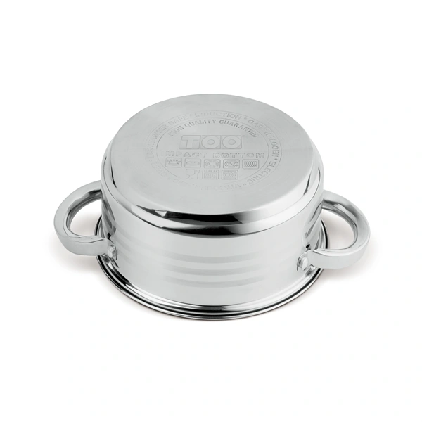 TOO LP-7172 prémium rozsdamentes 6 darabos edénykészlet, 2,3 liter+4,2 liter+5,8 liter fazék/lábas+fedők