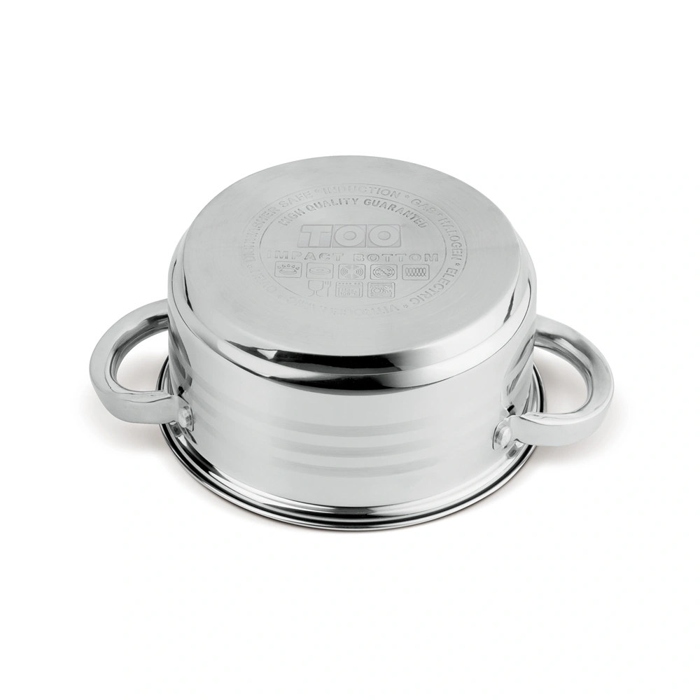 TOO LP-7172 prémium rozsdamentes 6 darabos edénykészlet, 2,3 liter+4,2 liter+5,8 liter fazék/lábas+fedők