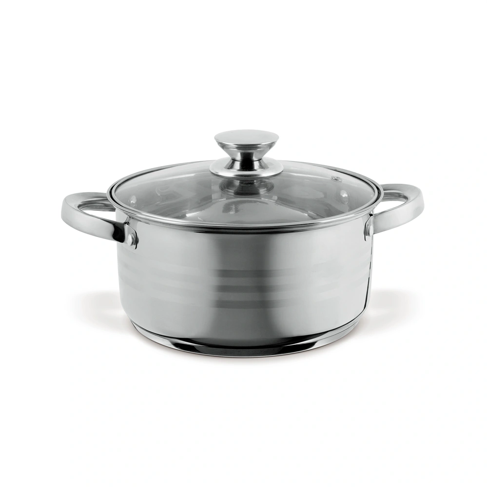 TOO LP-7172 prémium rozsdamentes 6 darabos edénykészlet, 2,3 liter+4,2 liter+5,8 liter fazék/lábas+fedők