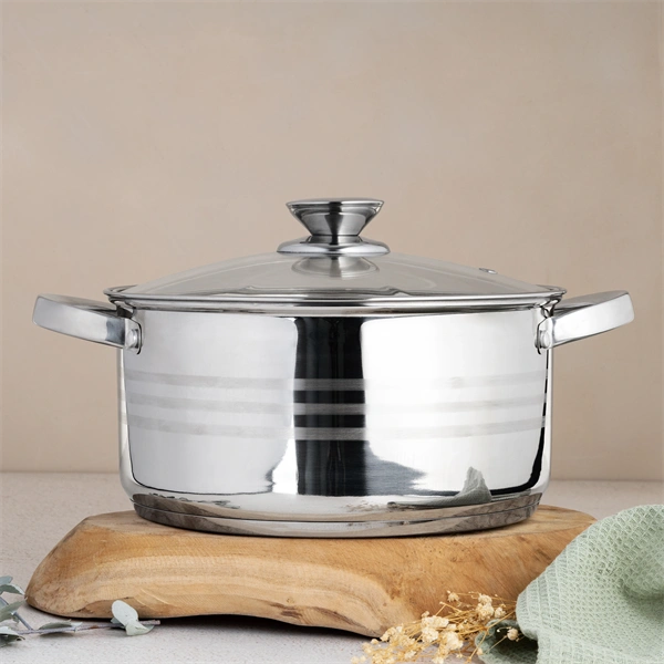 TOO LP-7172 prémium rozsdamentes 6 darabos edénykészlet, 2,3 liter+4,2 liter+5,8 liter fazék/lábas+fedők