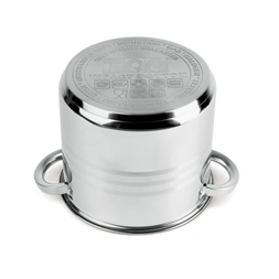 TOO LP-7173 prémium rozsdamentes 6 darabos edénykészlet, 9 liter+11,1 liter+17,5 liter fazék/lábas+fedők