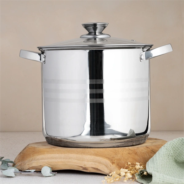 TOO LP-7173 prémium rozsdamentes 6 darabos edénykészlet, 9 liter+11,1 liter+17,5 liter fazék/lábas+fedők