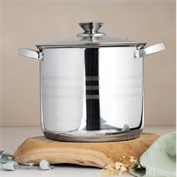 TOO LP-7173 prémium rozsdamentes 6 darabos edénykészlet, 9 liter+11,1 liter+17,5 liter fazék/lábas+fedők