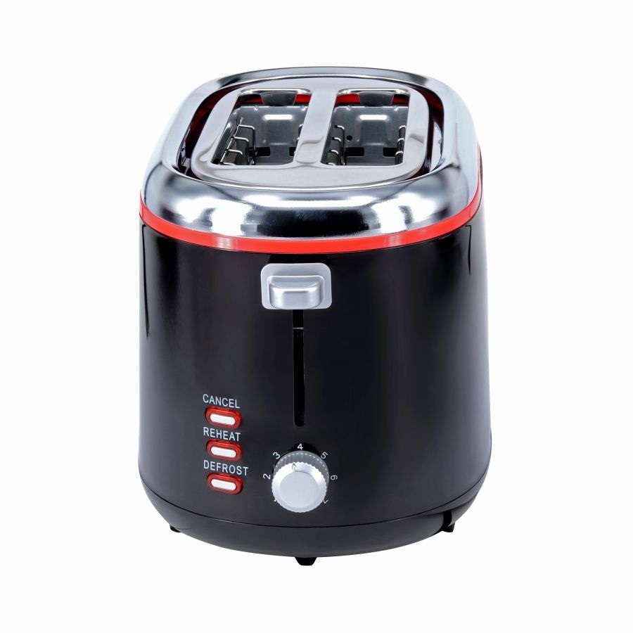 TOO TO-343-BR 850W fekete 2 szeletes kenyérpirító (Újszerű)