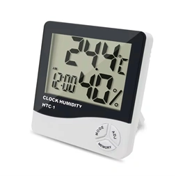 TOO WS-201-W hőmérséklet és páratartalom kijelzéssel fehér időjárás állomás