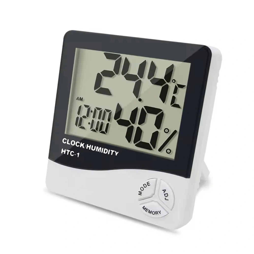 TOO WS-201-W hőmérséklet és páratartalom kijelzéssel fehér időjárás állomás