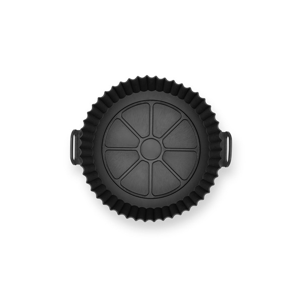 TOO kerek szilikon forma forrólevegős sütőhöz (air fryer) 20cm átmérő 5cm magasság, szürke, fekete vagy piros SL-3250