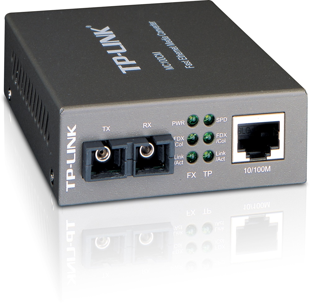 TP-Link MC100CM 100Mbps optikai (UTP-SC) média konverter
