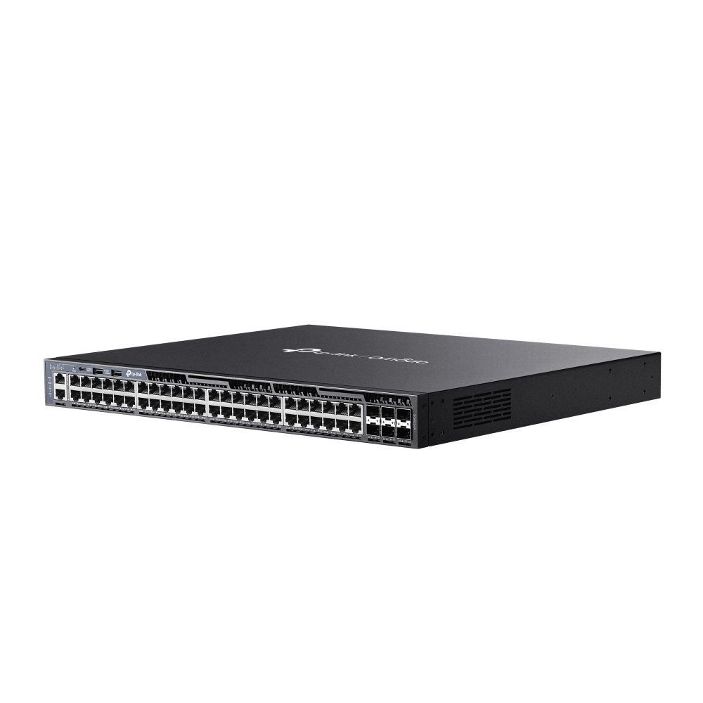 TP-Link SG6654X Omada 48xGbE LAN 6x10G SFP+ port L3 menedzselhető switch
