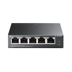 TP-Link TL-SF1005P 5x10/100Mbps LAN port 4xPoE nem menedzelhető asztali switch