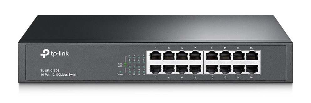 TP-Link TL-SF1016DS 16port 10/100Mbps LAN nem menedzselhető asztali/rack Switch