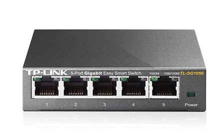 TP-Link TL-SG105E 5port 10/100/1000Mbps LAN menedzselhető asztali Switch