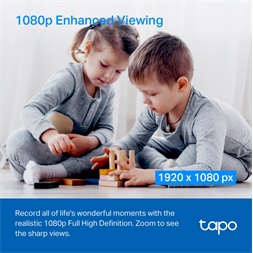 TP-Link Tapo C200P2 Otthoni biztonsági 1080p Full HD Wi-Fi IP kamera 2 db/csomag