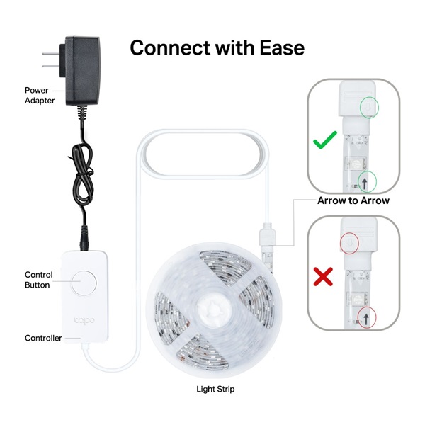 TP-Link Tapo L920-5 Multicolor Smart Wi-Fi-s 5 méteres LED szalag