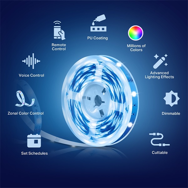 TP-Link Tapo L920-5 Multicolor Smart Wi-Fi-s 5 méteres LED szalag