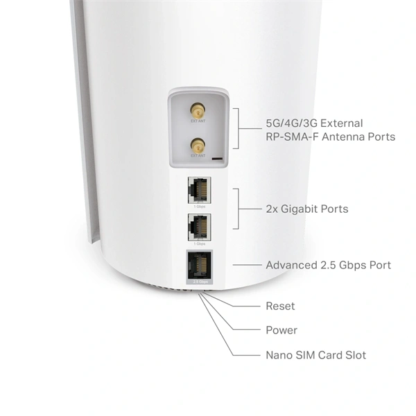 TP-LINK Deco X50-5G(1-pack) AX3000 5G otthoni mesh fehér Wi-Fi 6 router