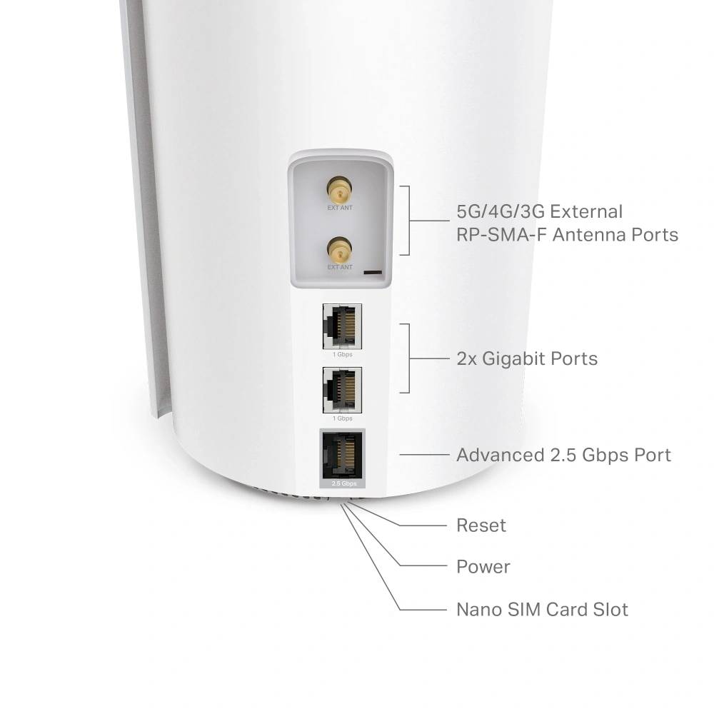 TP-LINK Deco X50-5G(1-pack) AX3000 5G otthoni mesh fehér Wi-Fi 6 router