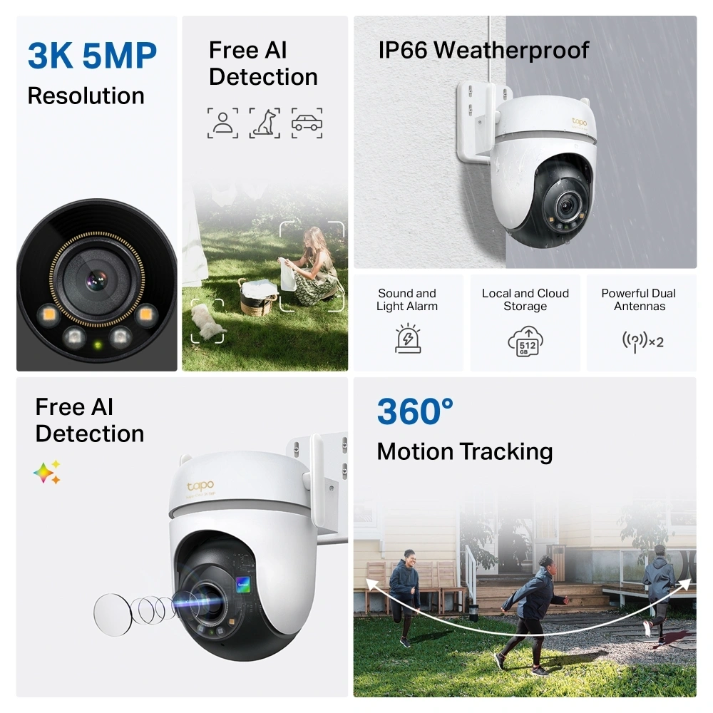 TP-LINK TC43 kültéri biztonsági fehér Wi-Fi kamera