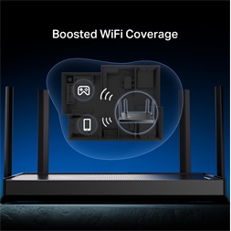 TP-Link Archer BE230 BE3600 fekete kétsávos Wi-Fi 7 router