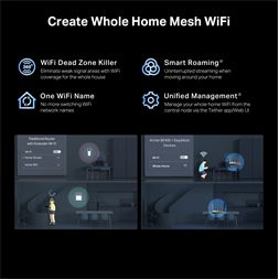 TP-Link Archer BE400 BE6500 fekete kétsávos Wi-Fi 7 router